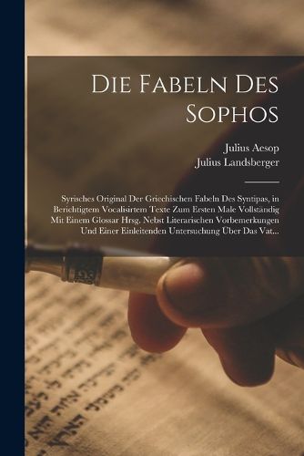 Cover image for Die Fabeln Des Sophos