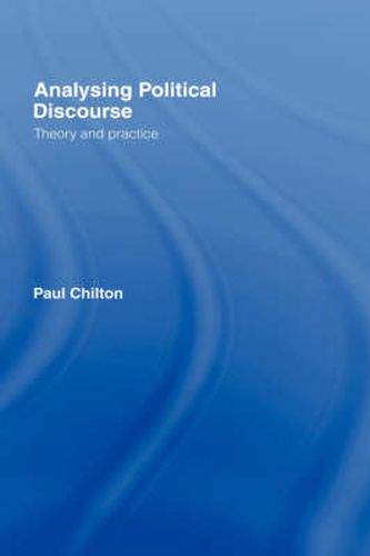 Cover image for Analysing Political Discourse: Theory and Practice