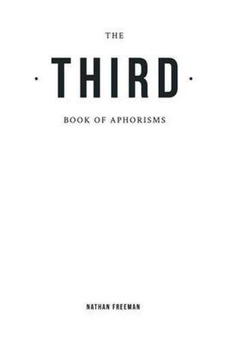 Cover image for The Third Book of Aphorisms