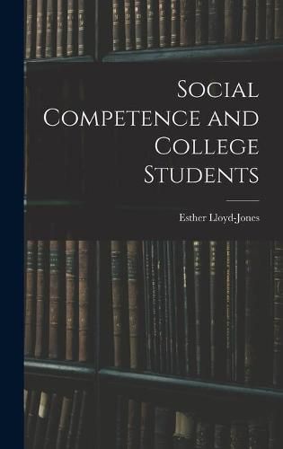 Cover image for Social Competence and College Students