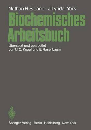 Cover image for Biochemisches Arbeitsbuch