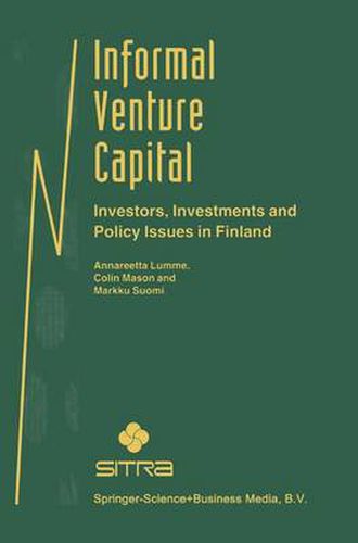 Cover image for Informal Venture Capital: Investors, Investments and Policy Issues in Finland