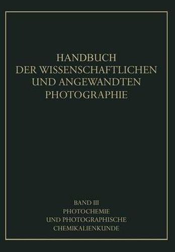 Cover image for Photochemie Und Photographische Chemikalienkunde