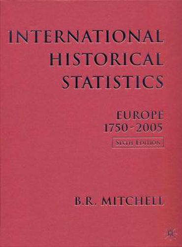 International Historical Statistics: 1750-2005: Europe