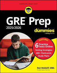 Cover image for GRE Prep 2025/2026 For Dummies (+6 Practice Tests & 400+ Flashcards Online)
