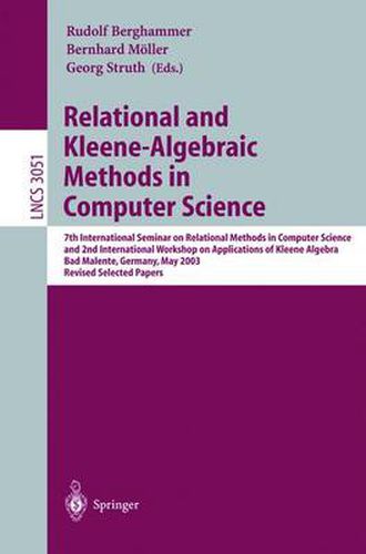 Cover image for Relational and Kleene-Algebraic Methods in Computer Science