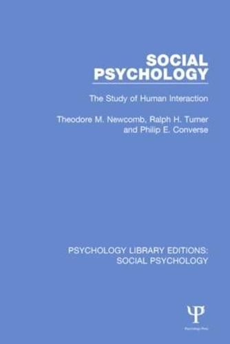 Cover image for Social Psychology: The Study of Human Interaction