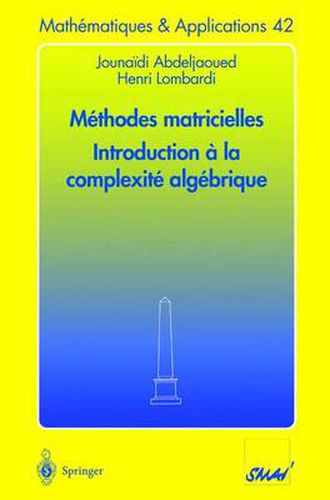 Cover image for Methodes matricielles - Introduction a la complexite algebrique