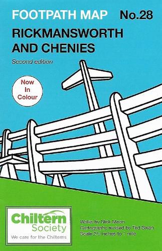 Cover image for Map 28 Footpath Map No. 28 Rickmansworth and Chenies: Second Edition - In Colour