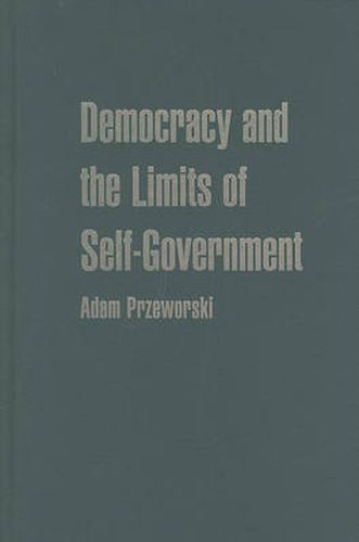 Cover image for Democracy and the Limits of Self-Government