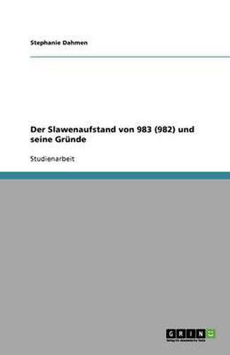 Cover image for Der Slawenaufstand von 983 (982) und seine Grunde