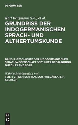 Cover image for Griechisch, Italisch, Vulgarlatein, Keltisch