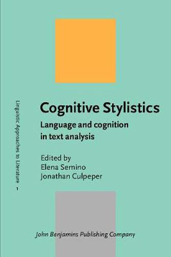 Cover image for Cognitive Stylistics: Language and cognition in text analysis