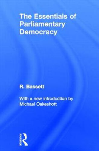 Cover image for Essentials of Parliamentary Democracy