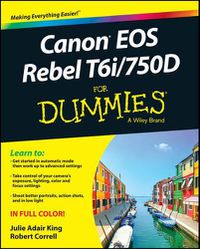 Cover image for Canon EOS Rebel T6i/750D For Dummies