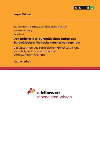 Cover image for Der Beitritt Der Europaischen Union Zur Europaischen Menschenrechtskonvention