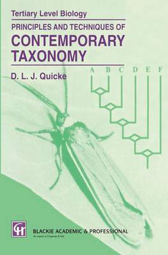 Cover image for Principles and Techniques of Contemporary Taxonomy