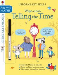 Cover image for Wipe-clean Telling the Time 7-8