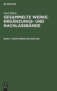 Cover image for Fruhe Predigten 1909-1918