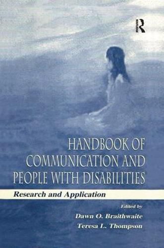 Cover image for Handbook of Communication and People With Disabilities: Research and Application