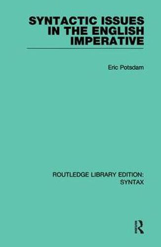 Cover image for Syntactic Issues in the English Imperative