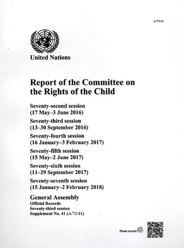 Report of the Committee on the Rights of the Child: Seventy-third Session