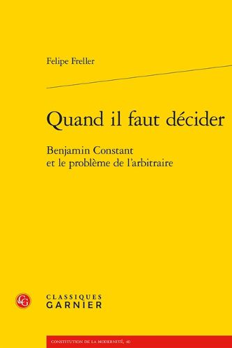 Cover image for Quand Il Faut Decider