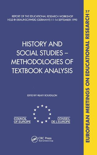 Cover image for History and Social Studies - Methodologies of Textbook Analysis