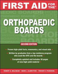 Cover image for First Aid for the Orthopaedic Boards, Second Edition