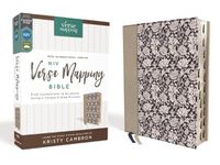 Cover image for NIV, Verse Mapping Bible, Leathersoft, Navy Floral, Thumb Indexed, Comfort Print: Find Connections in Scripture Using a Unique 5-Step Process