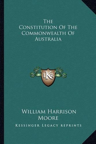 The Constitution of the Commonwealth of Australia