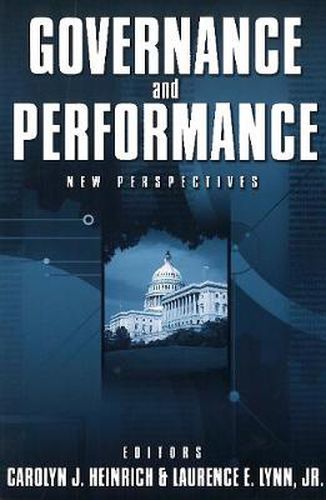 Cover image for Governance and Performance: New Perspectives