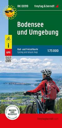 Cover image for Lake Constance and surroundings, bike and leisure map 1:75,000, freytag & berndt, RK 0099