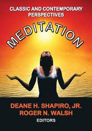 Cover image for Meditation: Classic and Contemporary Perspectives