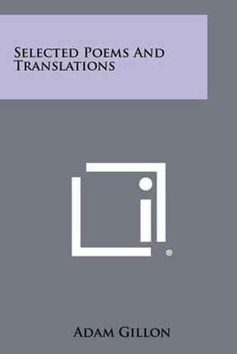 Cover image for Selected Poems and Translations