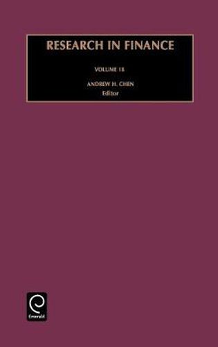 Cover image for Research in Finance: A Research Annual