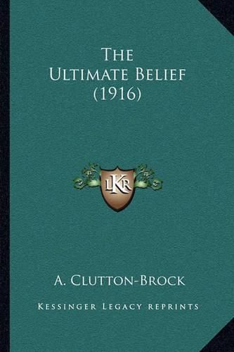 Cover image for The Ultimate Belief (1916)