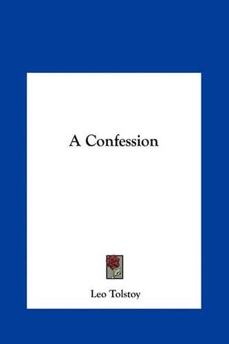 Cover image for A Confession