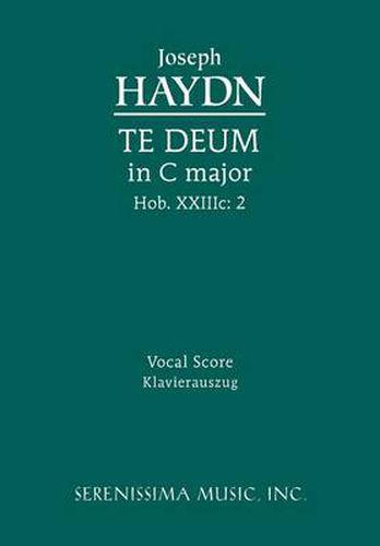 Cover image for Te Deum in C major, Hob.XXIIIc.2: Vocal score