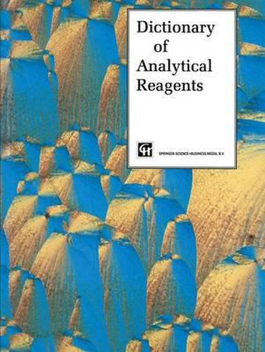 Cover image for Dictionary of Analytical Reagents