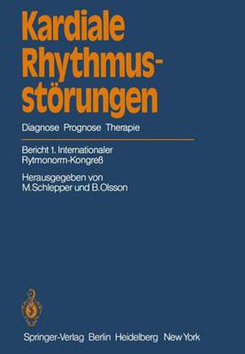 Cover image for Kardiale Rhythmusstorungen