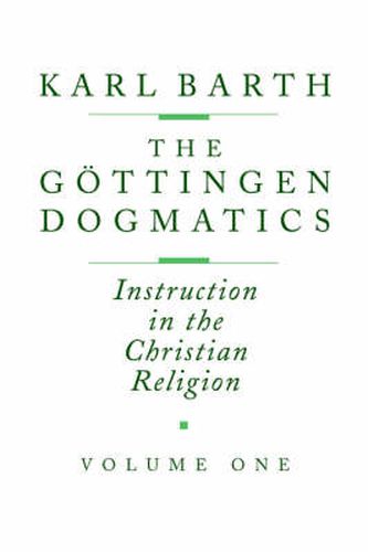 Cover image for Gottingen Dogmatics: Instruction in the Christian Religion