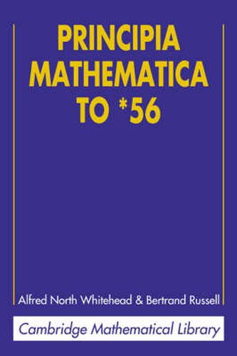 Cover image for Principia Mathematica to *56