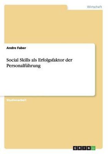 Cover image for Social Skills ALS Erfolgsfaktor Der Personalf hrung