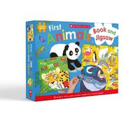 Cover image for First Animals: Book and Jigsaw (Miles Kelly: 100 Pieces)