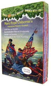 Cover image for Magic Tree House Books 21-24 Boxed Set: American History Quartet