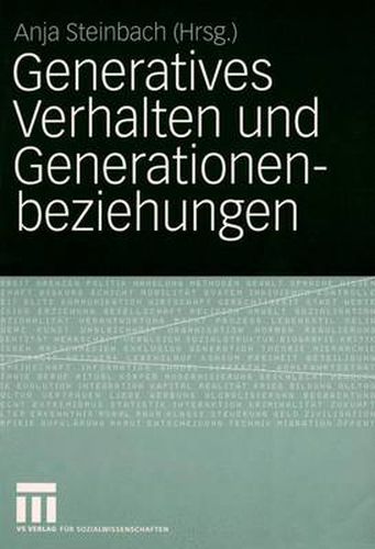 Cover image for Generatives Verhalten und Generationenbeziehungen