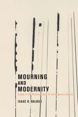Cover image for Mourning and Modernity