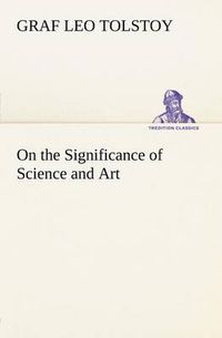 Cover image for On the Significance of Science and Art