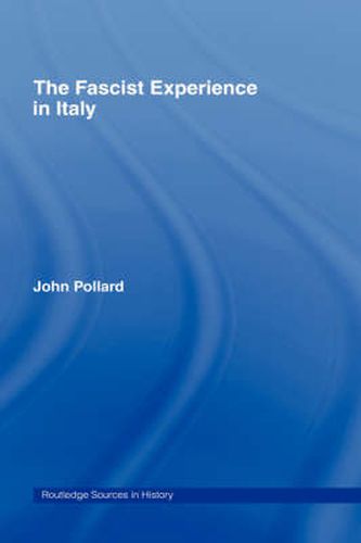 Cover image for The Fascist Experience in Italy